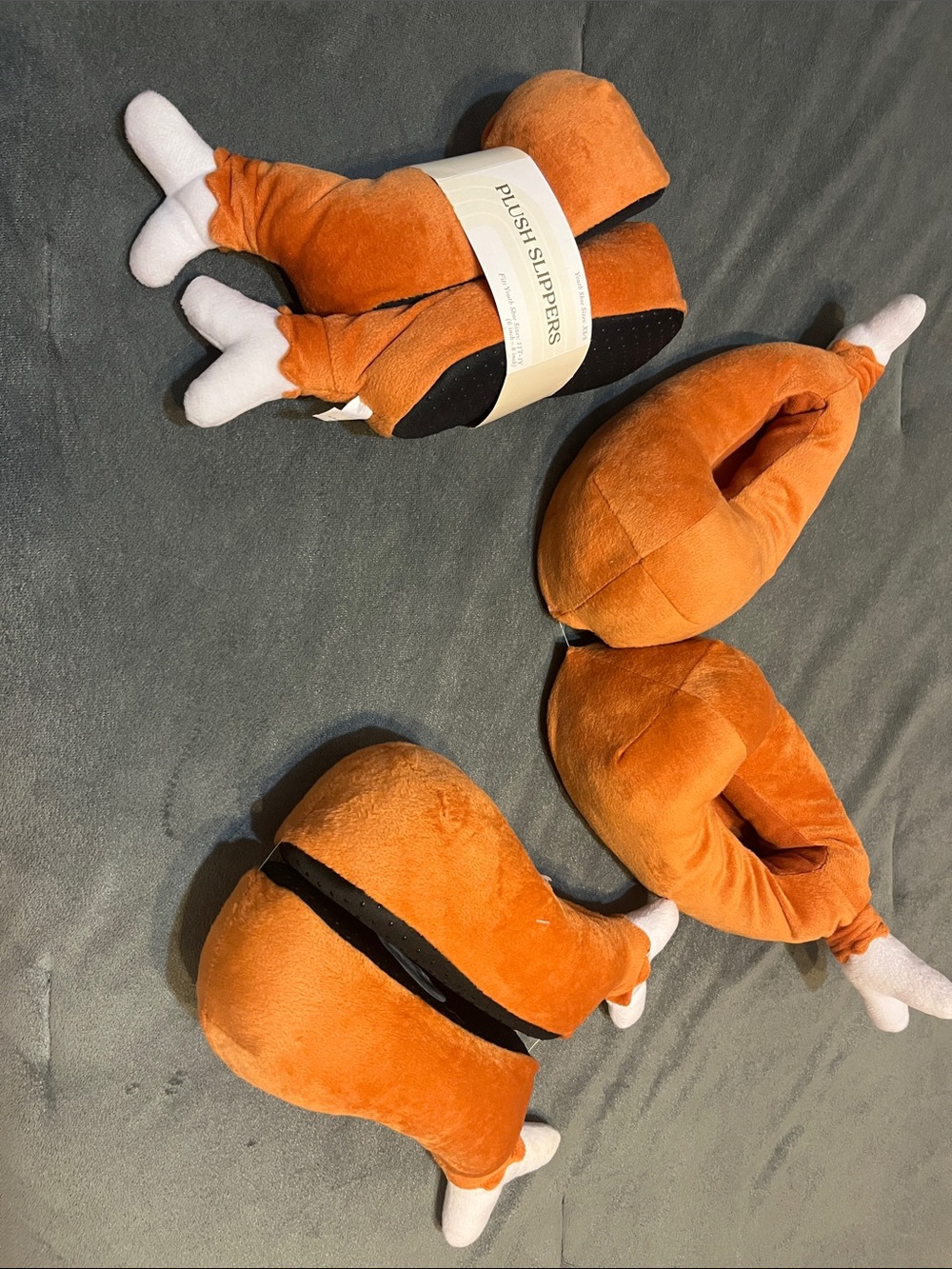 Bundle of NWT Kids Turkey Drumstick House Shoes